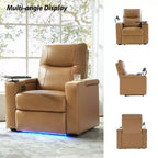 Flora Genuine Leather Recliner|HULALA HOME