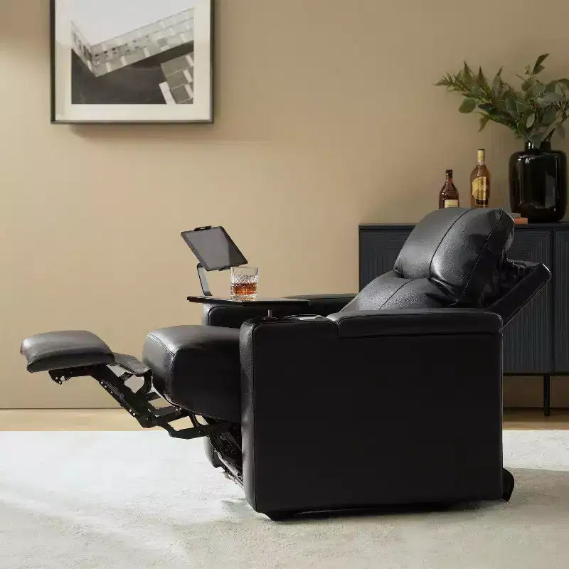 Flora Genuine Leather Recliner|HULALA HOME