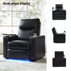 Flora Genuine Leather Recliner|HULALA HOME
