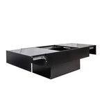 GDFStudio Kelsen Modern 39.37 Rectangle Storage Coffee Table with Sliding Tabletop