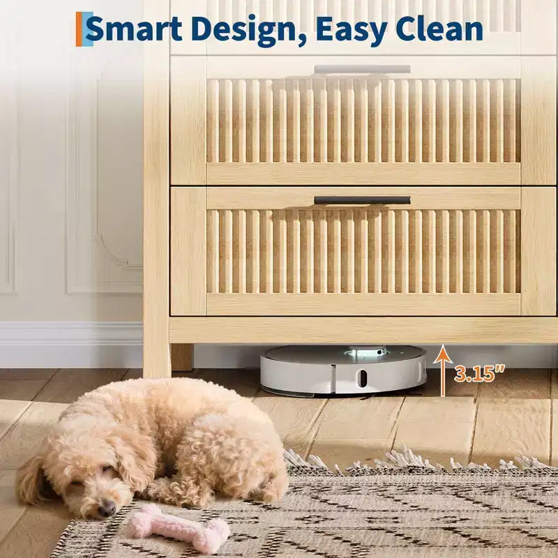 GustoWave 35.4 Tall Dresser for Bedroom,with 4 Fluted Dressers Chest with Clothes Storage Cabinet,Drawer Organizer for Bedroom,Living Room