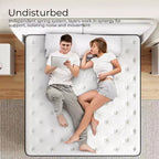 Sweetnight 14-in Medium Queen Hybrid Memory Foam/Coil Blend Mattress in a Box