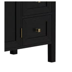 36 Inch Bathroom Vanity with Ceramic Sink Bathroom Storage Cabinet with 2 Doors amd 3 Drawers 2 Doors