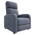 Recliner Chair for Adults, Adjustable Single Sofa, Enhanced with Side Pocket, Tall Back, Wide Arms & Padded Seat, Home Seating for Living Room