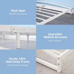 Twin Size Bed Frame,6 Inch Metal Platform Low Bed Frame Twin, Easy AssemblyNo Box Spring Needed, Noise Free
