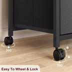 COZONY Mobile File Cabinet Collection, Rolling Storage Organizer with Fabric Drawers, Under Desk Filing Cabinet for Home Office