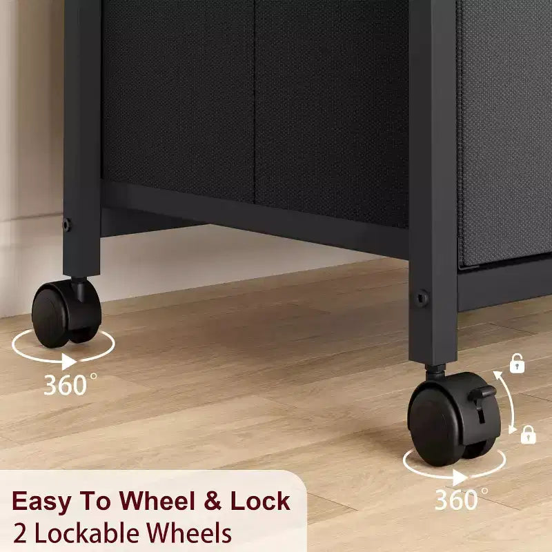 COZONY Mobile File Cabinet Collection, Rolling Storage Organizer with Fabric Drawers, Under Desk Filing Cabinet for Home Office