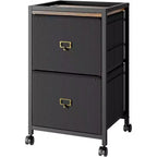 COZONY Mobile File Cabinet Collection, Rolling Storage Organizer with Fabric Drawers, Under Desk Filing Cabinet for Home Office