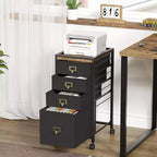 COZONY Mobile File Cabinet Collection, Rolling Storage Organizer with Fabric Drawers, Under Desk Filing Cabinet for Home Office