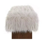 Christopher Knight Home Elara Modern Long-Haired Faux Wool Upholstered Bench
