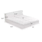 GDFStudio Christelle Contemporary Upholstered Mattress Bed