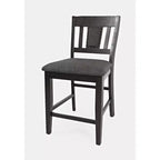 Jofran,Upholstered Slatback Counter Height Stool with Nailhead Trim (Set of 2)