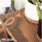 RESTORE Trail Brown 36 in. Wood Shelf (Wood Only) by Pipe Decor