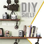 RESTORE Trail Brown 36 in. Wood Shelf (Wood Only) by Pipe Decor