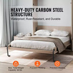VEVOR Murphy Bed Kit, Twin Size, Deluxe DIY Wall Bed Mechanical Hardware Kit, Pneumatic Lever Heavy Duty Bed Frame Support, Folding Bed Space ,Black