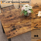 Modern Kitchen Table Chairs Set for 4,with Bench and Chairs,Kitchen Table Set with Storage Rack for Dining Room/Farmhouse/Kitchen/Apartment