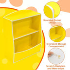 2 Tier Kids Bookshelf and Book Storage, Toddler Bookshelf, Storage Boxes Book Shelf & Organizer for Nursery Playroom Classroom Library Bedroom