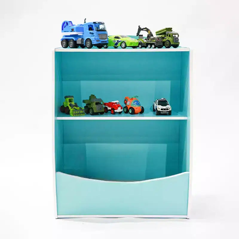 2 Tier Kids Bookshelf and Book Storage, Toddler Bookshelf, Storage Boxes Book Shelf & Organizer for Nursery Playroom Classroom Library Bedroom