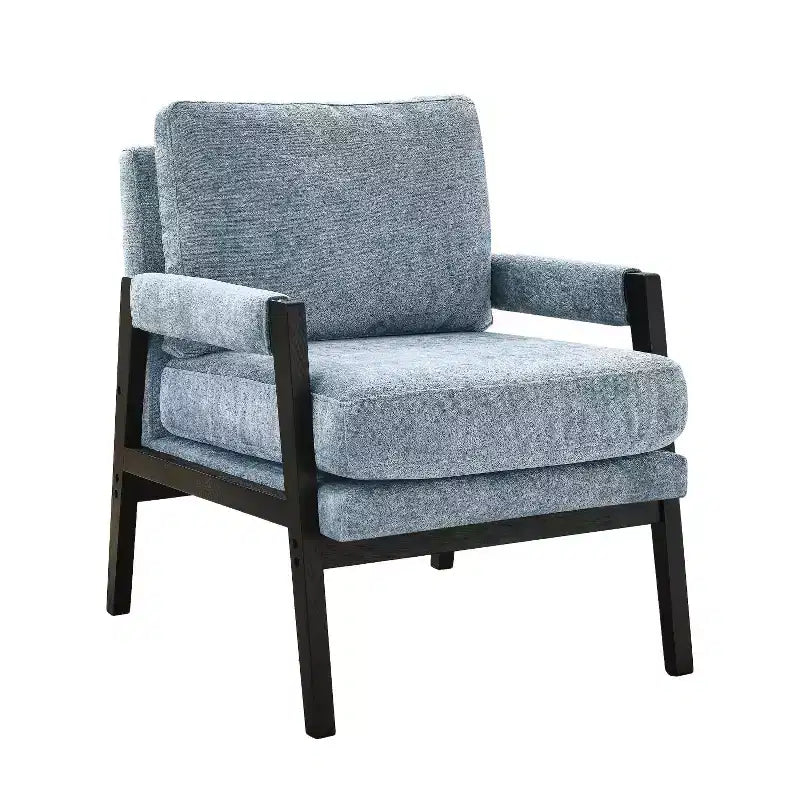 Vatros Mid-Century Modern Chenille Upholstered Accent Armchair
