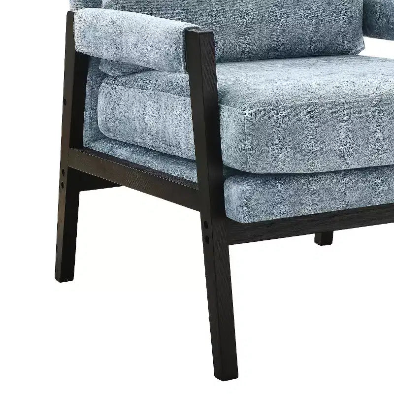 Vatros Mid-Century Modern Chenille Upholstered Accent Armchair