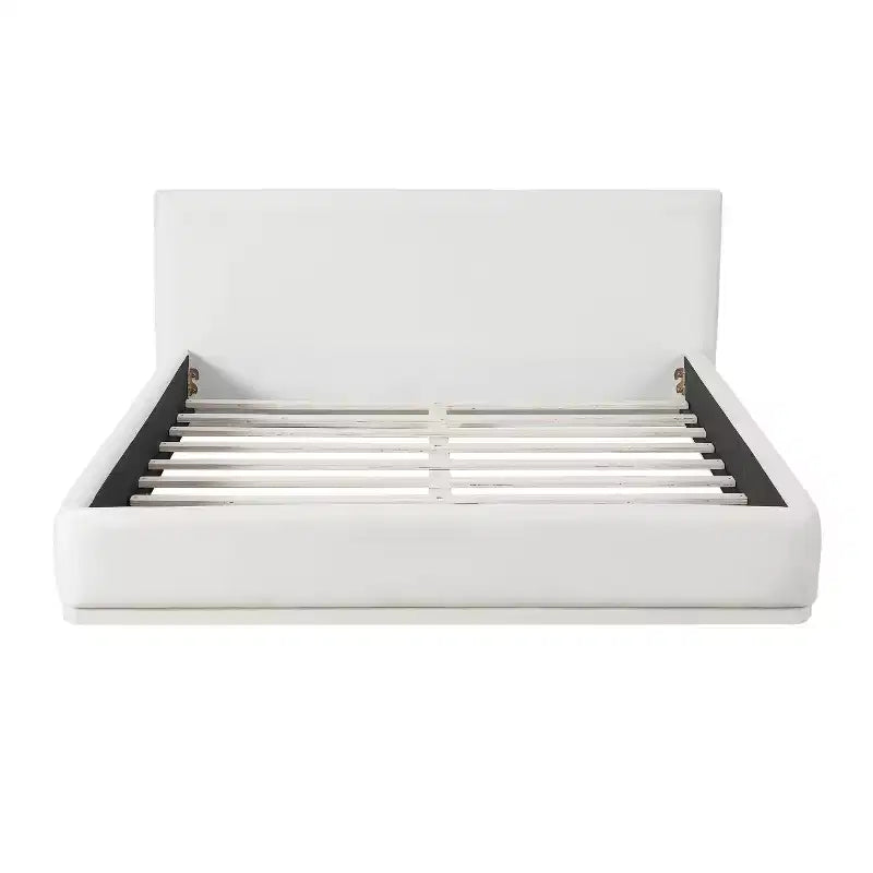 Okak Stylish Design Soft Fabric Bed Frame with Upholstered Headboard,Modern Minimalsit Master Bedroom Bed for You