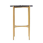 Clarvin Side Table with Wireless Charging Station - Gold/Black - SEI