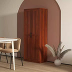 63 2-Door Kitchen Pantry, Freestanding Storage Cabinet with 5-tier Shelving and 2 Adjustable Shelves for Dining Room