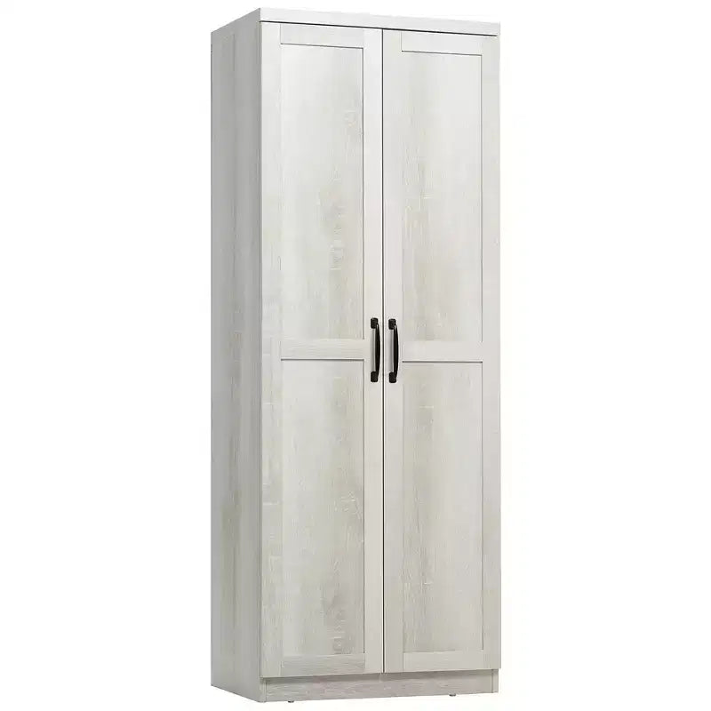 63 2-Door Kitchen Pantry, Freestanding Storage Cabinet with 5-tier Shelving and 2 Adjustable Shelves for Dining Room