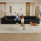 MAYEERTY 39.8 Cloud Sofa Black - 39.8, Corduroy, Double-Layer, No Assembly, DIY for Corner