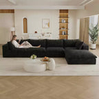 MAYEERTY 39.8 Cloud Sofa Black - 39.8, Corduroy, Double-Layer, No Assembly, DIY for Corner