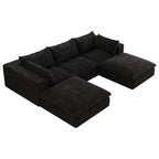 MAYEERTY 39.8 Cloud Sofa Black - 39.8, Corduroy, Double-Layer, No Assembly, DIY for Corner
