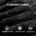 MAYEERTY 39.8 Cloud Sofa Black - 39.8, Corduroy, Double-Layer, No Assembly, DIY for Corner