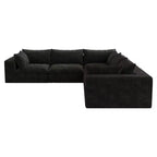 MAYEERTY 39.8 Cloud Sofa Black - 39.8, Corduroy, Double-Layer, No Assembly, DIY for Corner