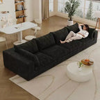 MAYEERTY 39.8 Cloud Sofa Black - 39.8, Corduroy, Double-Layer, No Assembly, DIY for Corner