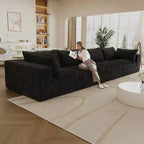 MAYEERTY 39.8 Cloud Sofa Black - 39.8, Corduroy, Double-Layer, No Assembly, DIY for Corner