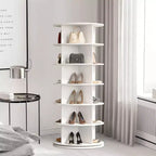 360 Rotating Freestanding Shoe Cabinet, Circular Rotating Shoe Rack Tower, Vertical Rotating Shoe Display Stand, Suitable for Entryway