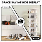 360 Rotating Freestanding Shoe Cabinet, Circular Rotating Shoe Rack Tower, Vertical Rotating Shoe Display Stand, Suitable for Entryway