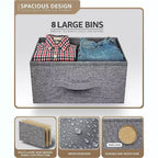 Sorbus 8 Drawers Dresser- Storage Unit with Steel Frame, Wood Top, Fabric Bins - for Bedroom, Closet, Office and more