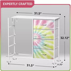 Sorbus 8 Drawers Dresser- Storage Unit with Steel Frame, Wood Top, Fabric Bins - for Bedroom, Closet, Office and more