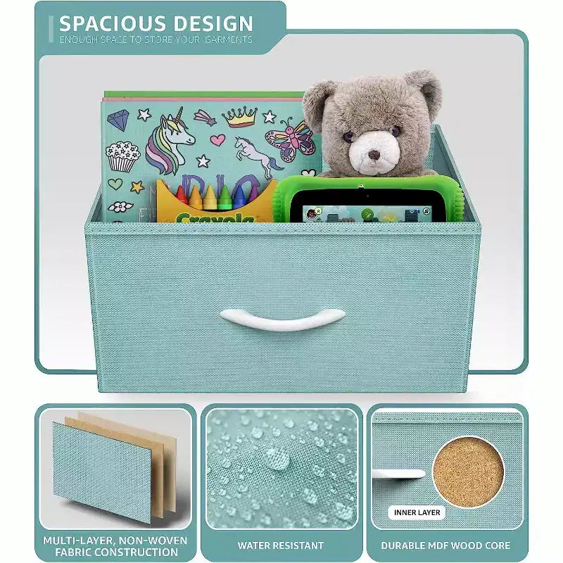 Sorbus 8 Drawers Dresser- Storage Unit with Steel Frame, Wood Top, Fabric Bins - for Bedroom, Closet, Office and more