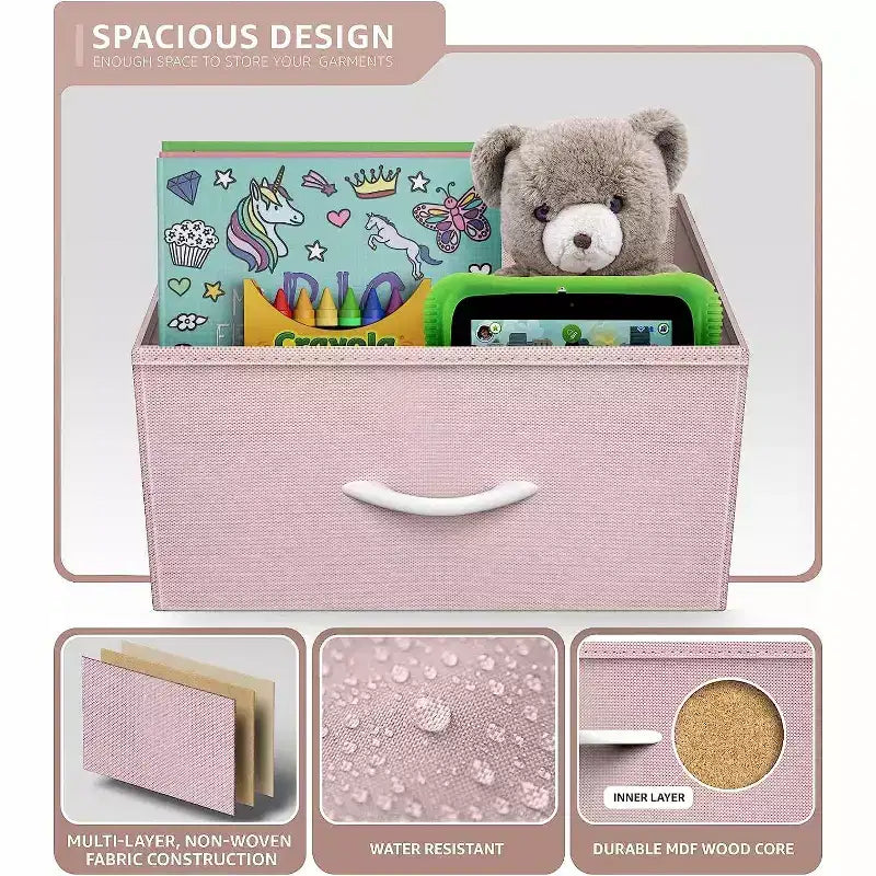Sorbus 8 Drawers Dresser- Storage Unit with Steel Frame, Wood Top, Fabric Bins - for Bedroom, Closet, Office and more