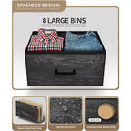 Sorbus 8 Drawers Dresser- Storage Unit with Steel Frame, Wood Top, Fabric Bins - for Bedroom, Closet, Office and more