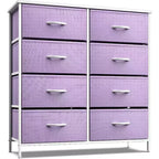 Sorbus 8 Drawers Dresser- Storage Unit with Steel Frame, Wood Top, Fabric Bins - for Bedroom, Closet, Office and more