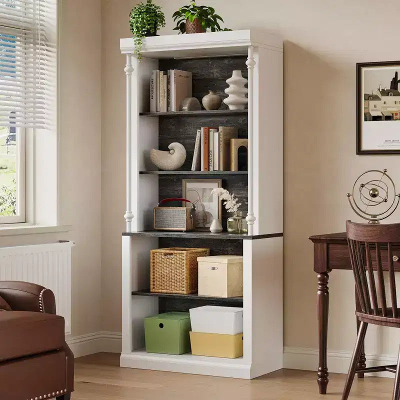 Kitchen pantry cabinet with LED lighting and overhead storage, suitable for dining rooms and living rooms.