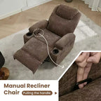 Recliner Chair, 360 Swivel Rocker Recliner Chair for Adults, for Living Room, Bedroom, Home