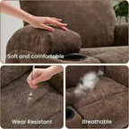 Recliner Chair, 360 Swivel Rocker Recliner Chair for Adults, for Living Room, Bedroom, Home
