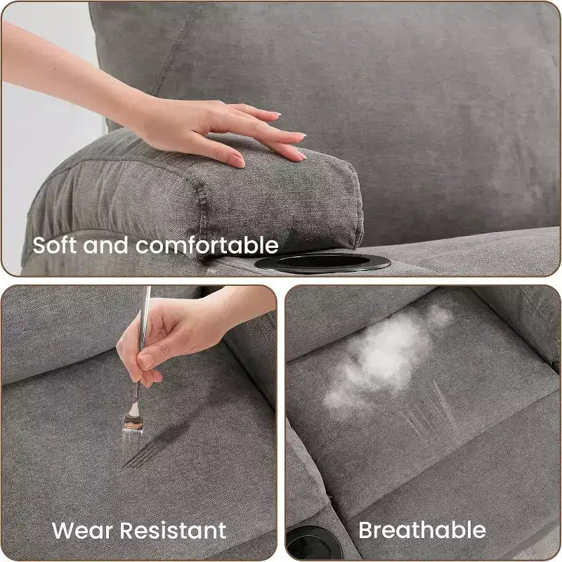Recliner Chair, 360 Swivel Rocker Recliner Chair for Adults, for Living Room, Bedroom, Home