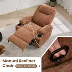 Recliner Chair, 360 Swivel Rocker Recliner Chair for Adults, for Living Room, Bedroom, Home