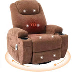 Recliner Chair, 360 Swivel Rocker Recliner Chair for Adults, for Living Room, Bedroom, Home