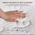 12 inch King Size Tencel Medium Hybrid Mattress, Plush Layer and Cooling Gel Memory Foam Mattress in a Box